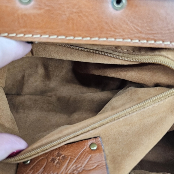 Patricia Nash Twisted Woven Embossed Ferrara in Tan - Picture 7 of 8